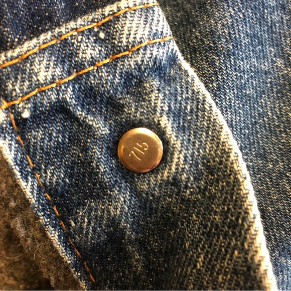 SOLD 1990s Levi's Blanket Lined Red Tag Made in USA Denim Jacket 70506-0316 - Picture 11 of 16